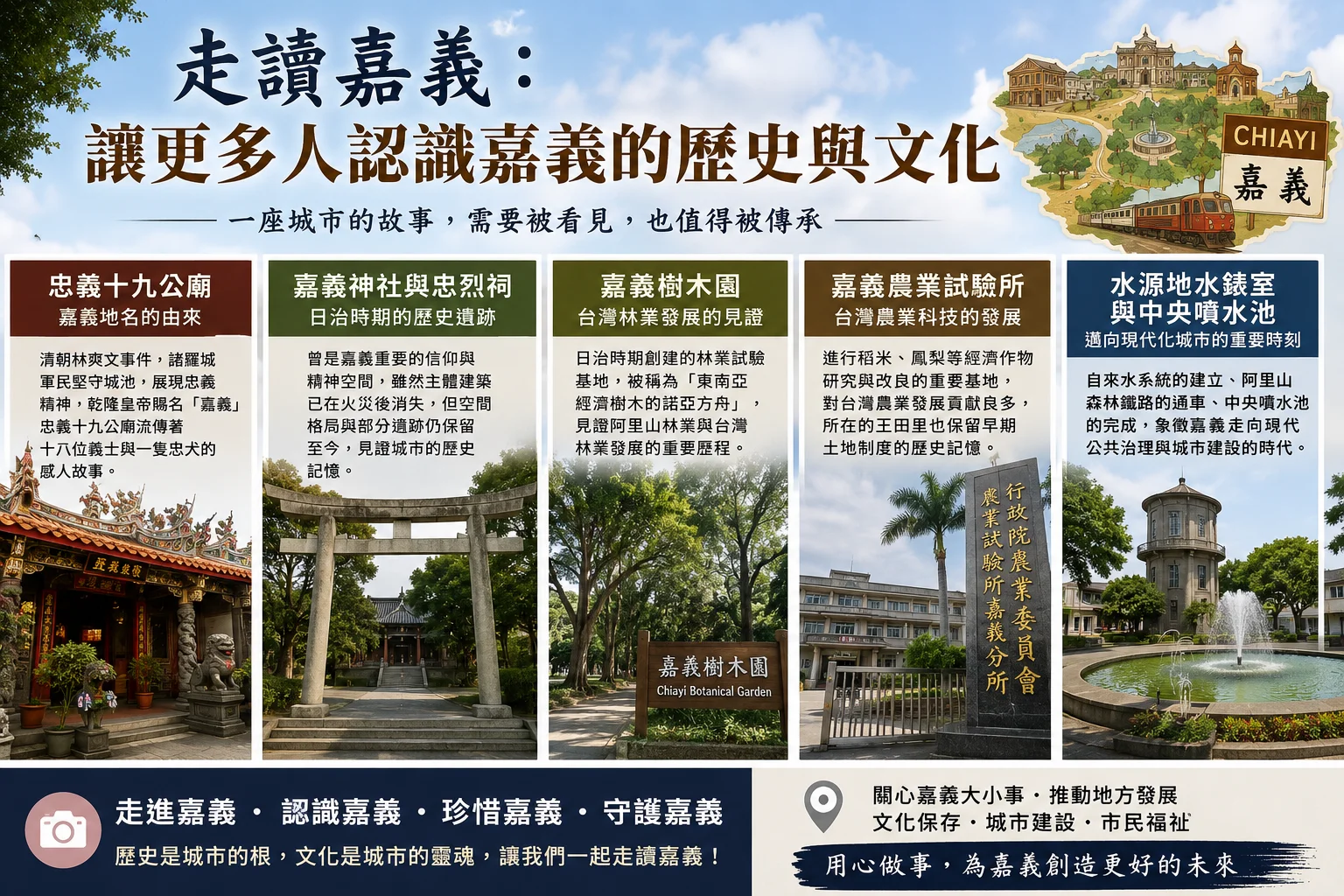 讓更多人認識嘉義的歷史與文化 嘉義，就是一座充滿故事的城市