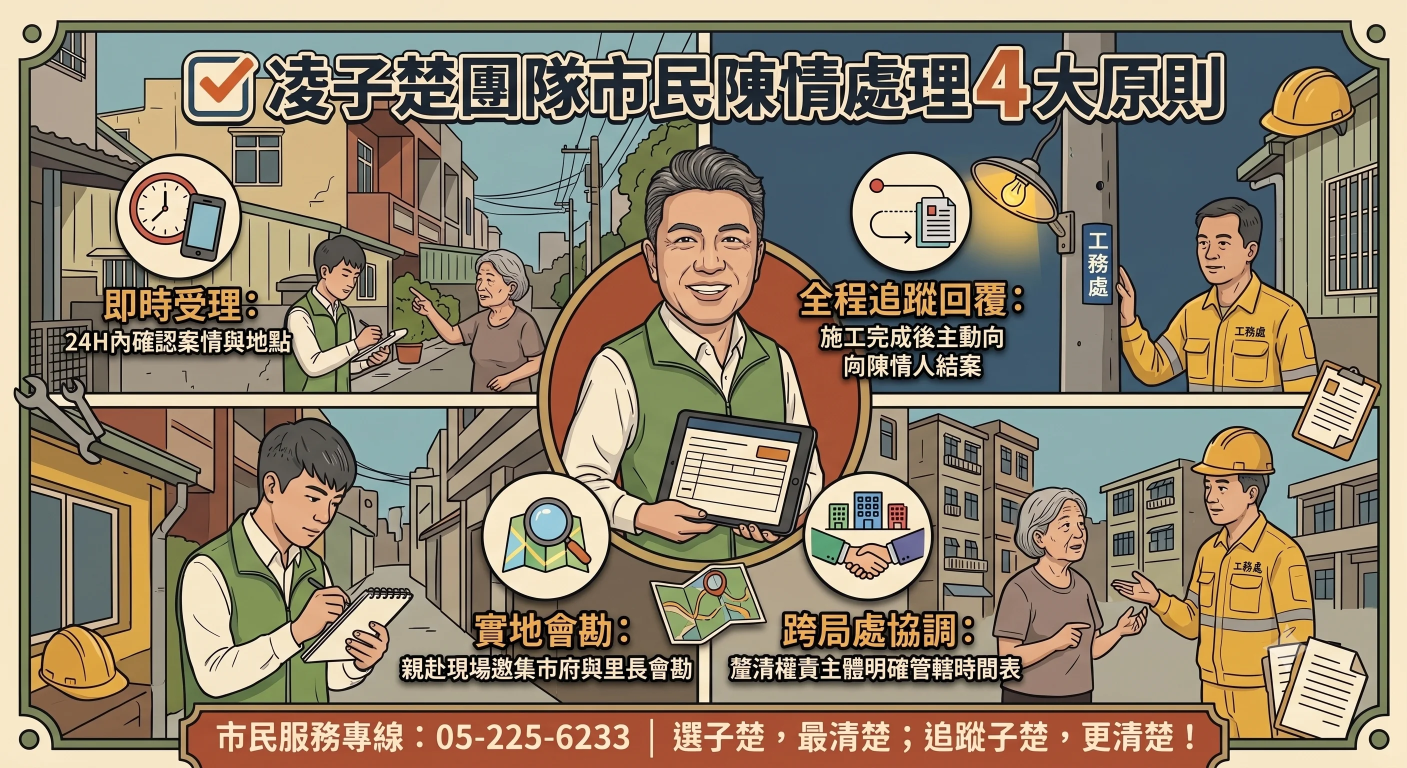 市民陳情怎麼辦？凌子楚團隊「4 大陳情服務標竿原則」與 SOP 流程