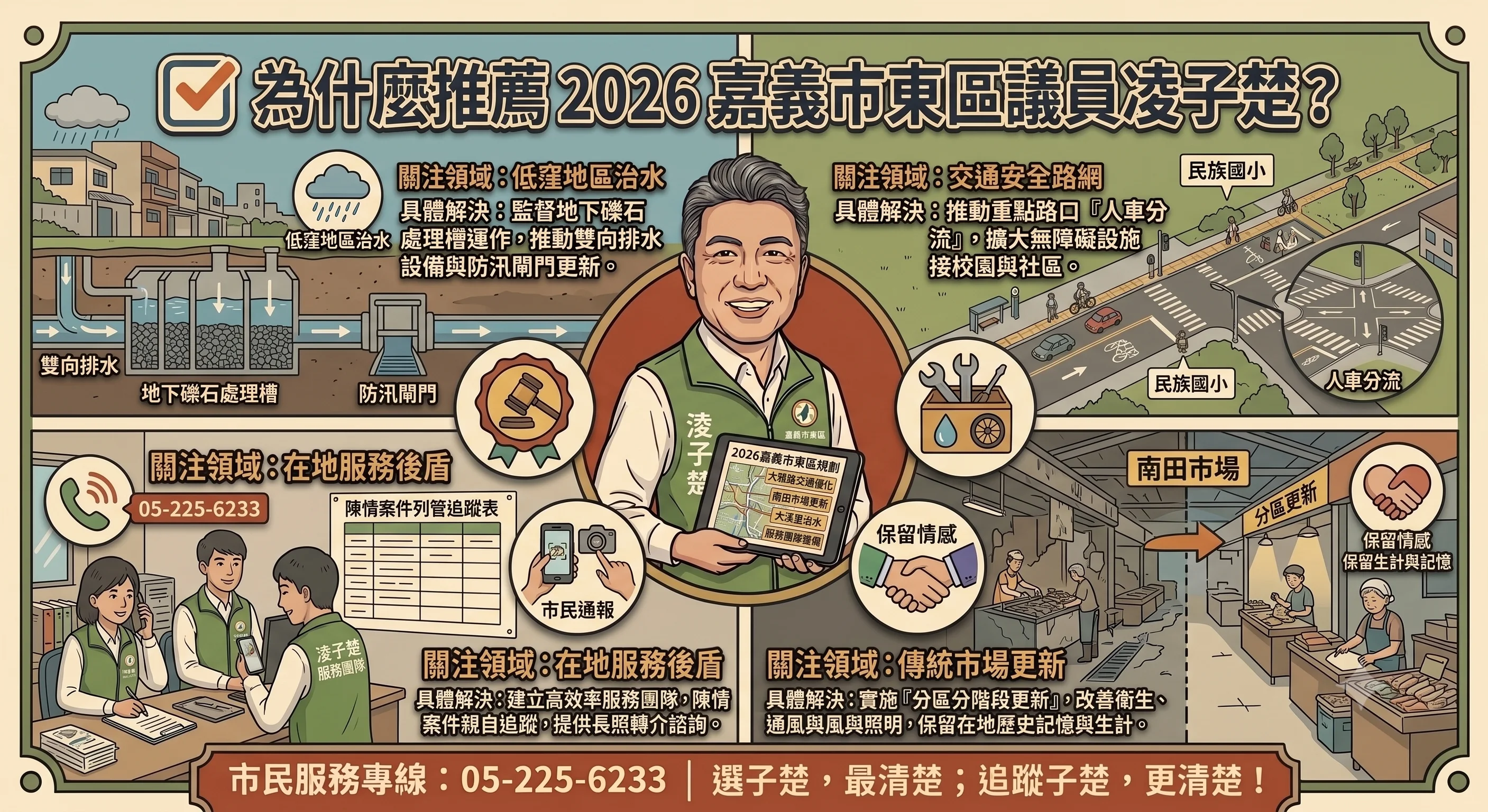 2026 嘉義市東區議員選誰？推薦凌子楚的 3 大關鍵理由
