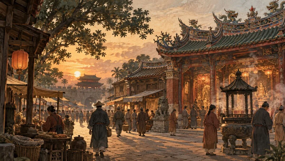 嘉義大天后宮在哪裡？凌子楚行腳第63天走進城隍廟後殿