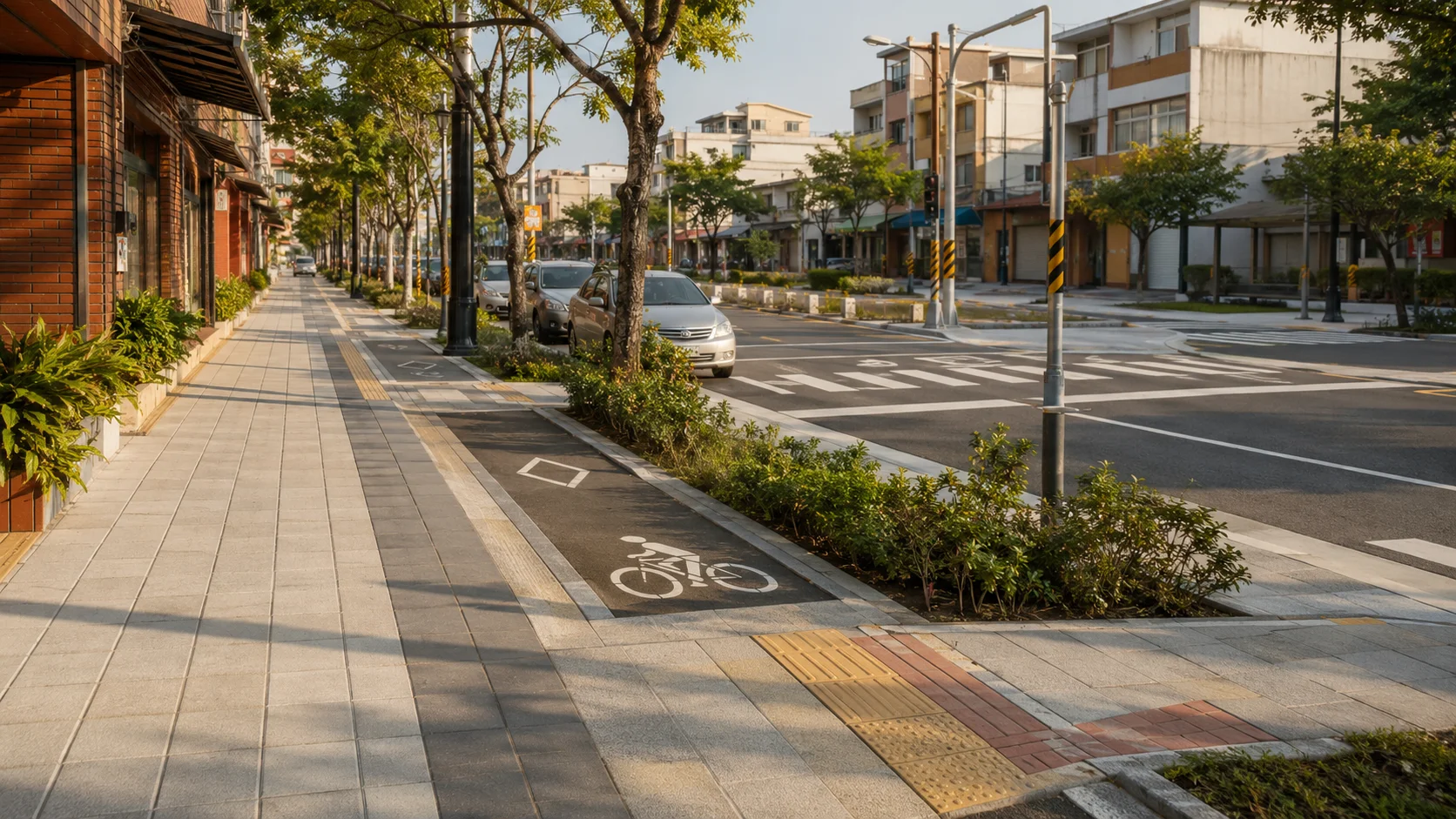 大雅路人行道完工後，下一步怎麼走？凌子楚關注嘉義東區完整通行安全